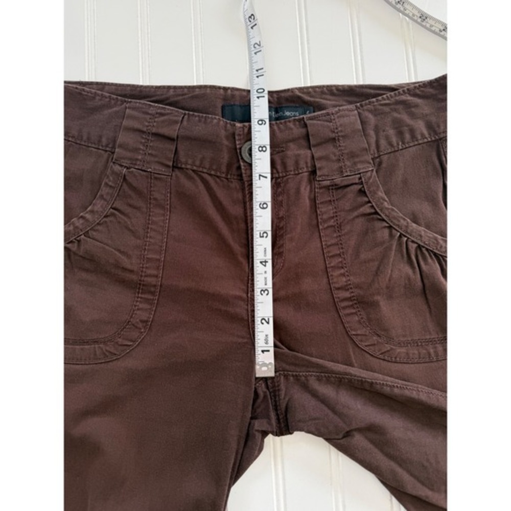 Calvin Klein Jeans Womens 4 Bermuda Shorts Brown‎ Stretch Mid Rise Casual - Picture 5 of 8